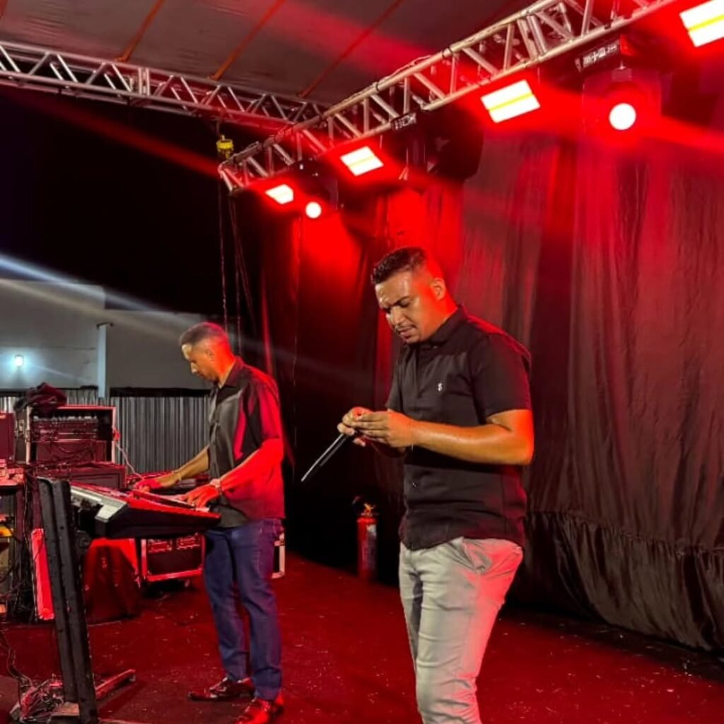 No palco